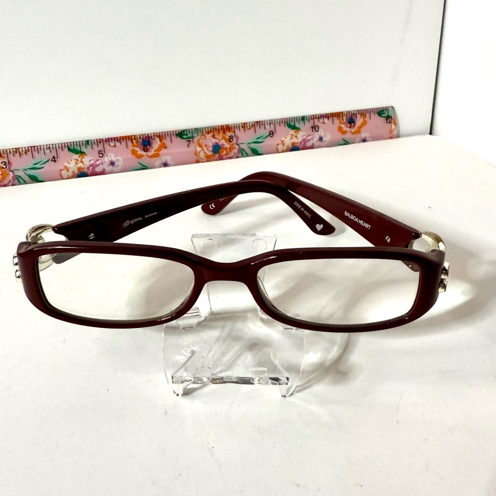 Brighton Balboa Heart Readers – Burgundy Red w/ Case